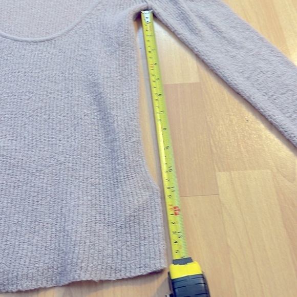 Free People, longsleeve, sheer sweater, plunging neckline, go out and wow them👀 - Picture 6 of 7